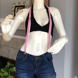 Hot Topic Other - ** SALE ** Pink and white checker suspenders Hot Topic Other - ** SALE ** Pink and white checker suspenders